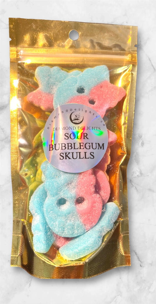 DIZZY SKULLS SOUR BUBBLEGUM | Diamond Delights