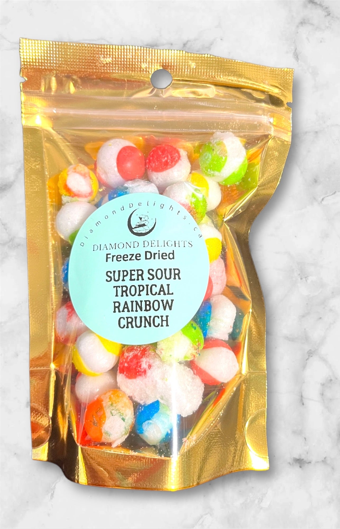 Freeze Dried Super SOUR Tropical Crunch | Diamond Delights