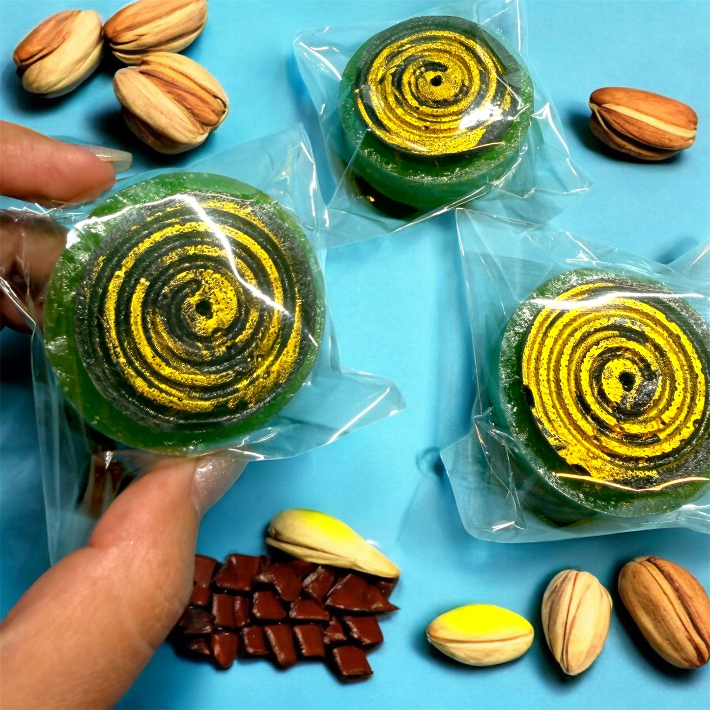 Pistachio + Nutella Crystal Candy Gem