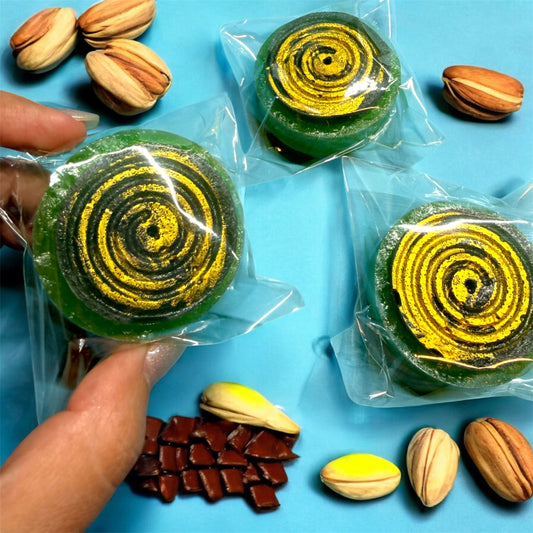 Pistachio + Nutella Crystal Candy Gem