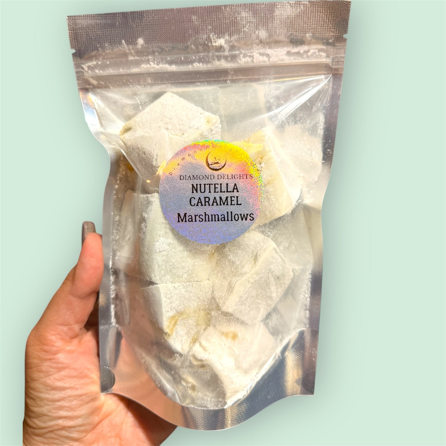 Nutella DreamCloud Marshmallows with Caramel swirl