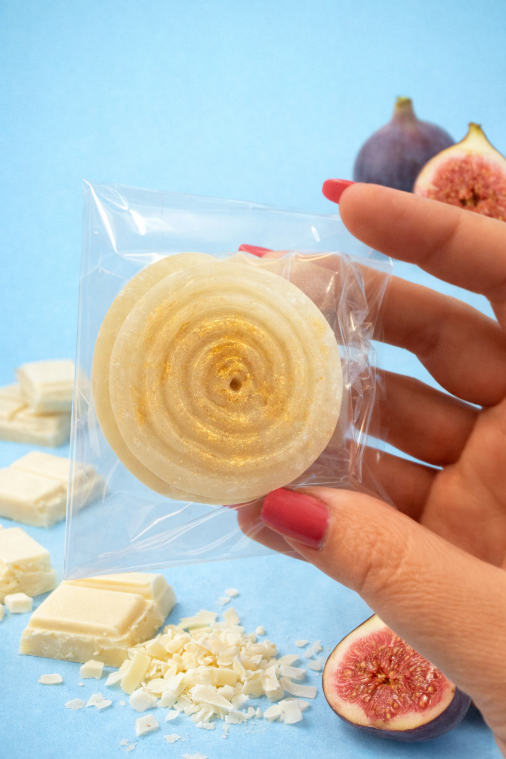 π€ White Chocolate stuffed with Fig Jam Crystal Candy π€