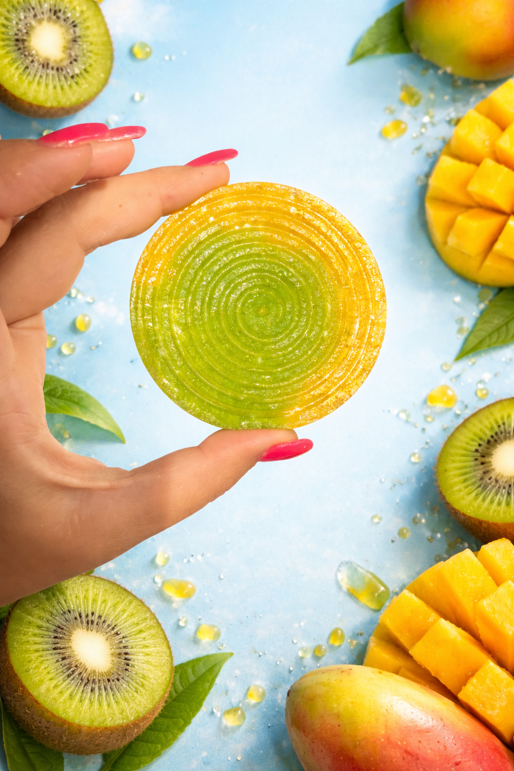 Flavor of the Week Crystal Candy Gem - “Kiwi + Mango”