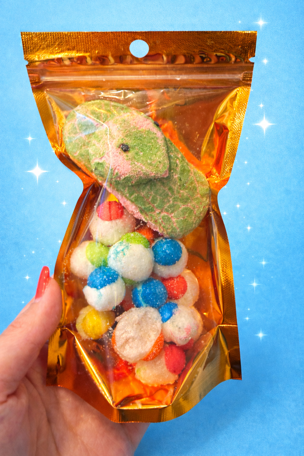 Freeze-Dried Sour Watermelon Peeps & Sour Tropical Skittles | Diamond Delights