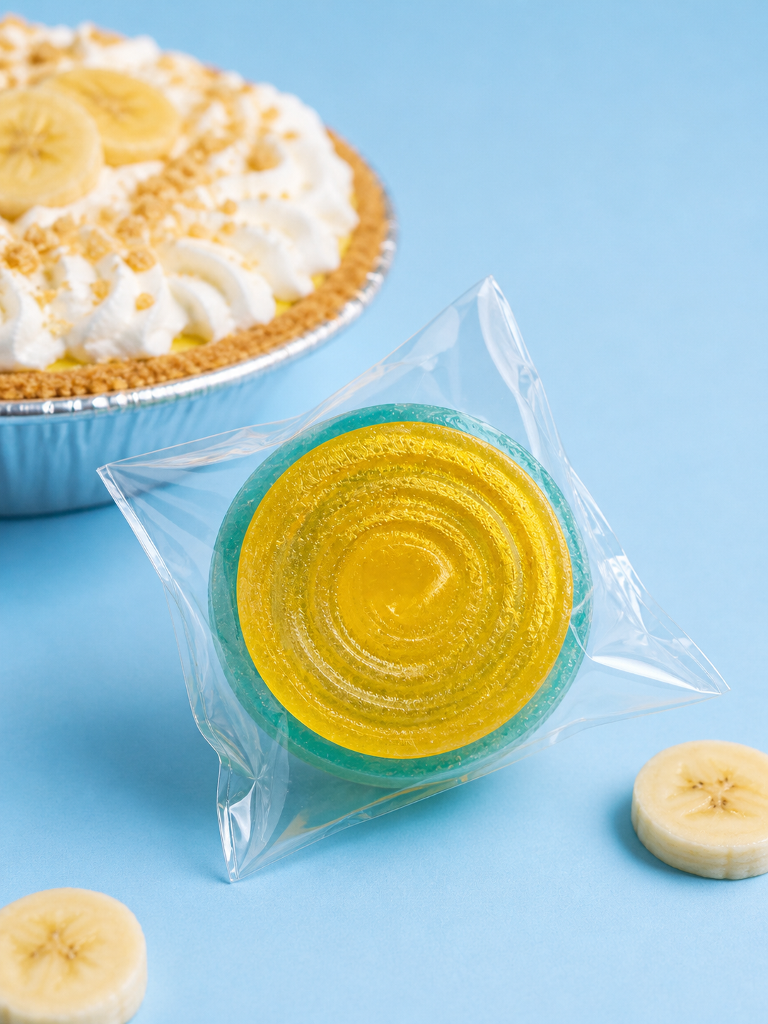Banana Cream Pie Crystal Candy (Cheesecake Filled)