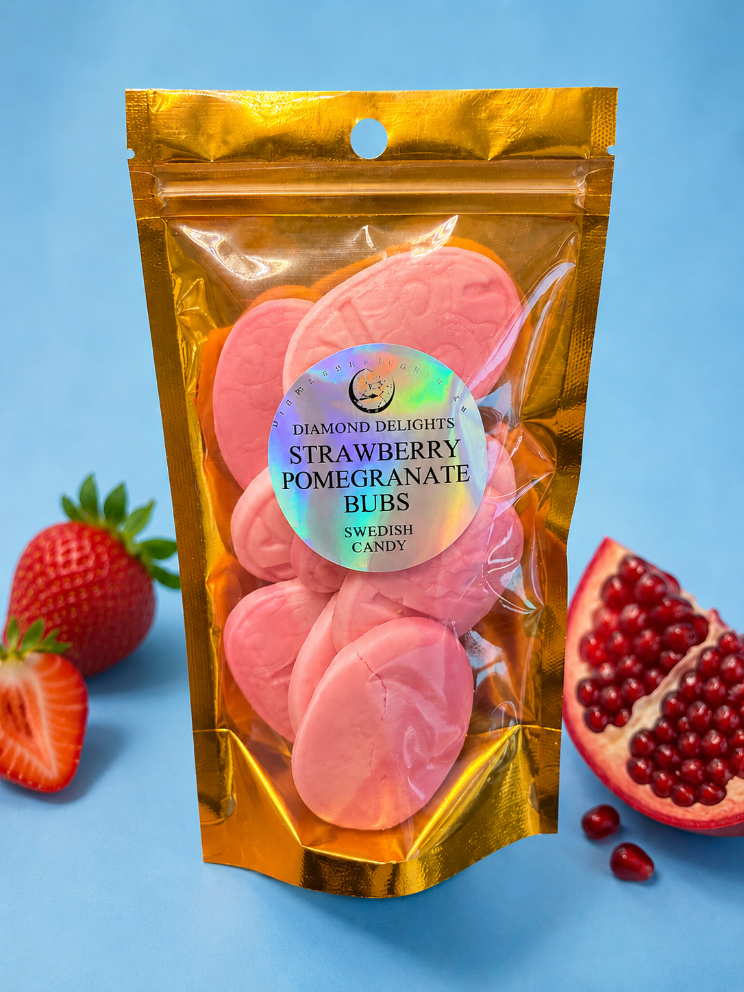 SWEDISH STRAWBERRY & POMEGRANATE BUBS OVALS