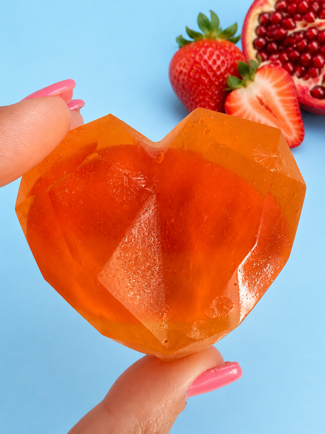 Strawberry Pomegranate BUBs Crystal Candy Heart