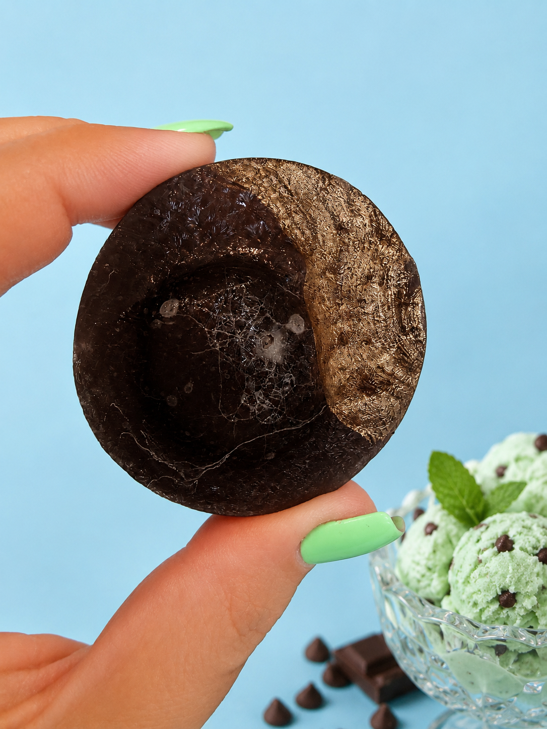Mint Chocolate Chip Mochi Crystal Candy