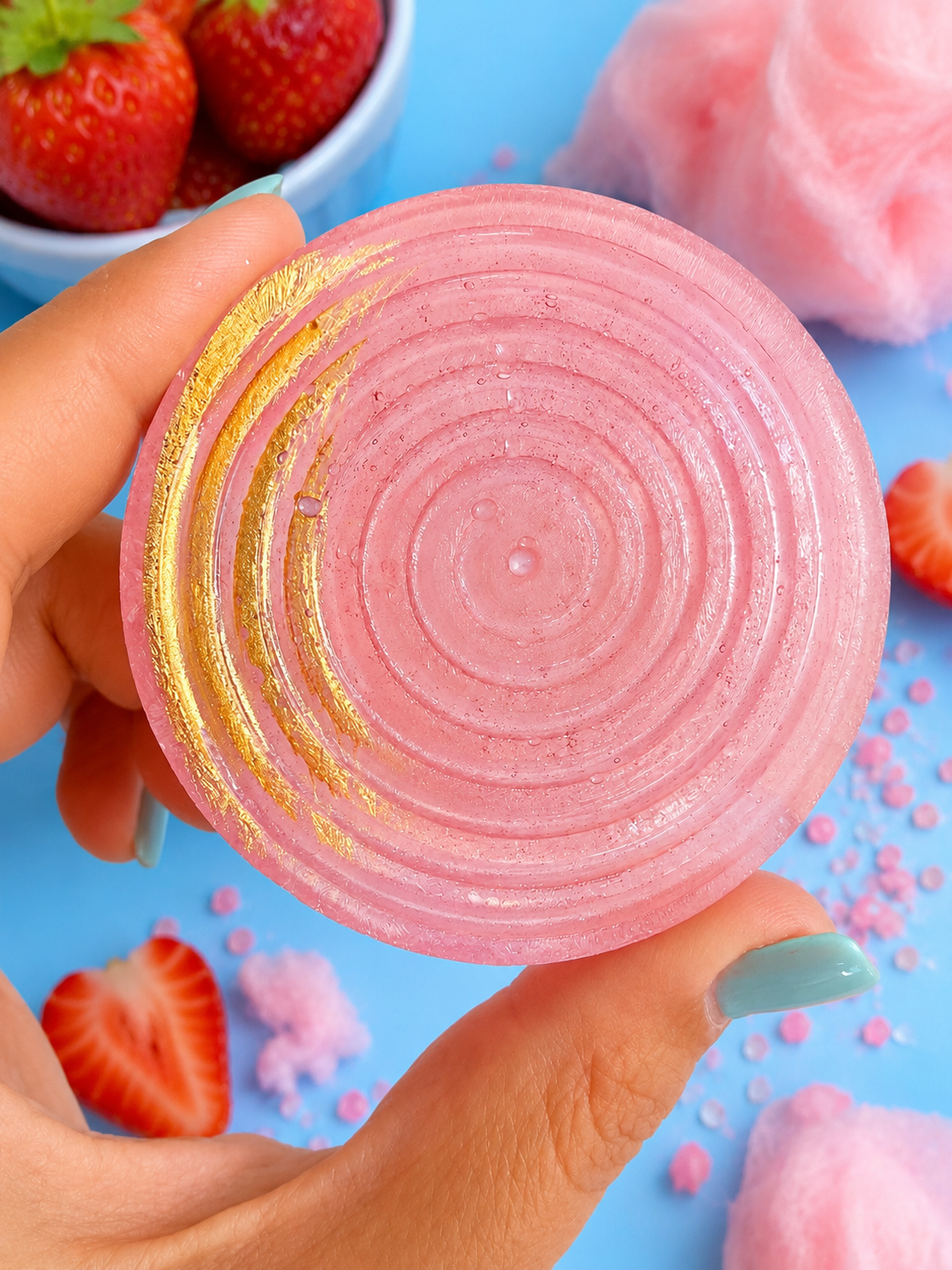 Flavor of the Week Crystal Candy Gem - “Strawberry Cotton Candy"