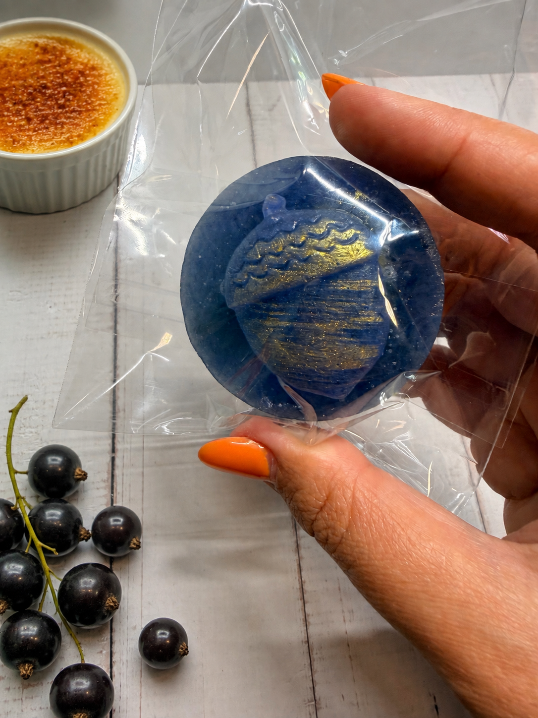 Blackcurrant Brûlée Cream Crystal Candy Gem