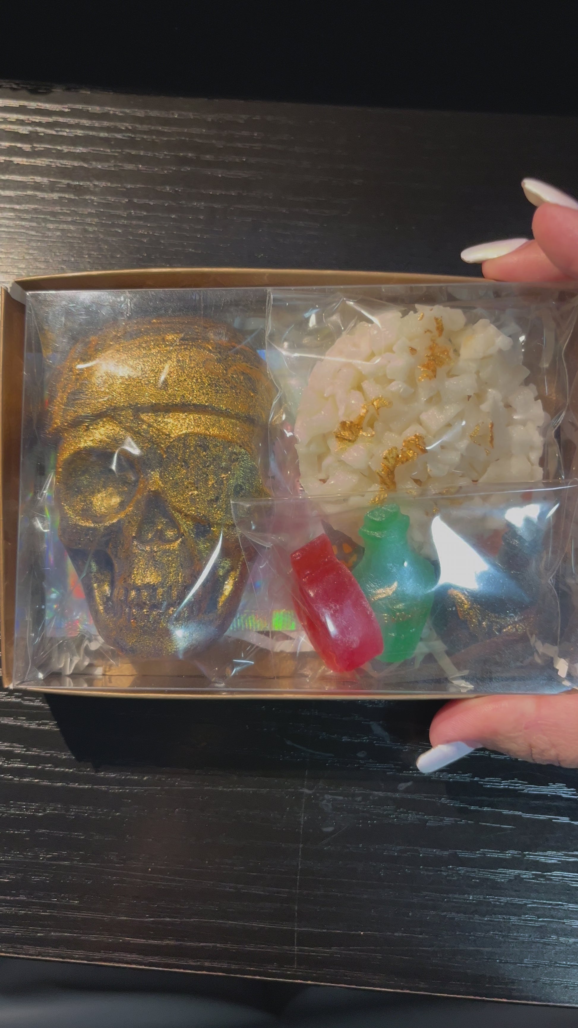HALLOWEEN Gem Treasure Box with Gold