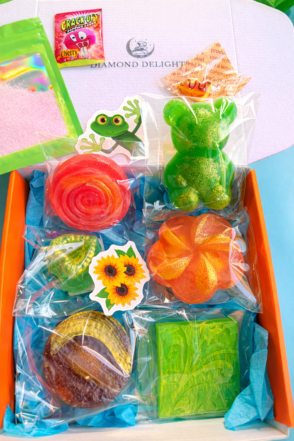 handcrafted vegan gluten free crystal candy gems