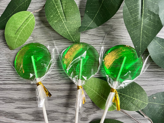 12 Gourmet Fruit Lollipops (Circles) | Diamond Delights