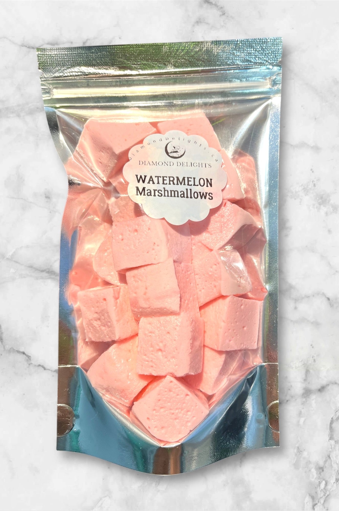 WATERMELON Marshmallows with Sparkle Sour Dip Sampler