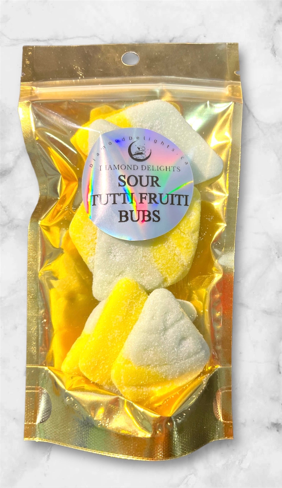 BUBS Sour Tutti Frutti Marshmallow Rhombus | Diamond Delights
