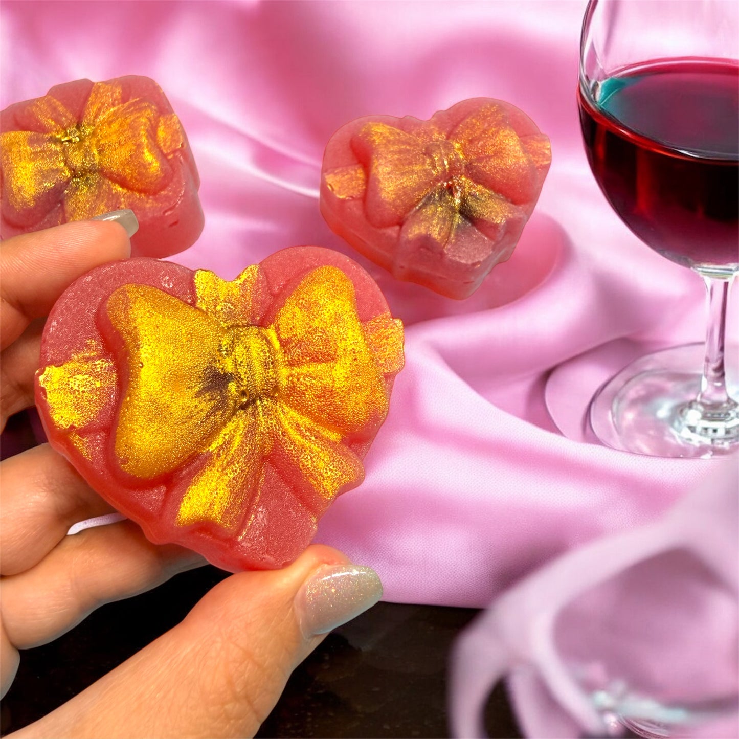 XL Merlot & Raspberry Jam Crystal Candy Gem