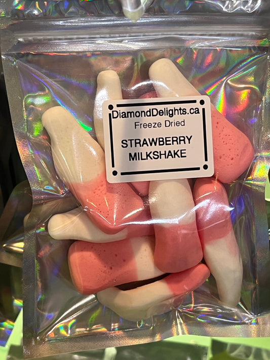 Freeze dried Strawberry Milkshake bottles | Diamond Delights