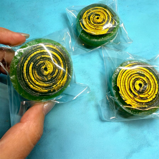 Blue Raspberry stuffed with Mango Jam Crystal Candy Gem