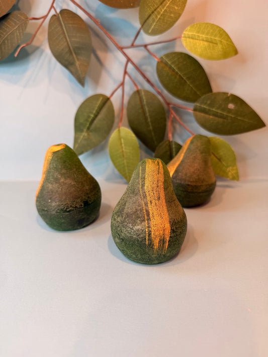 🍐 Pandan stuffed with Ube Mochi Crystal Candy Pear