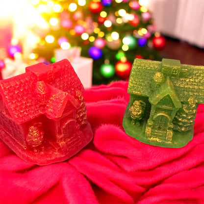 ✨🏠 Enchanted Christmas Crystal Houses – Holiday Centerpiece Candy