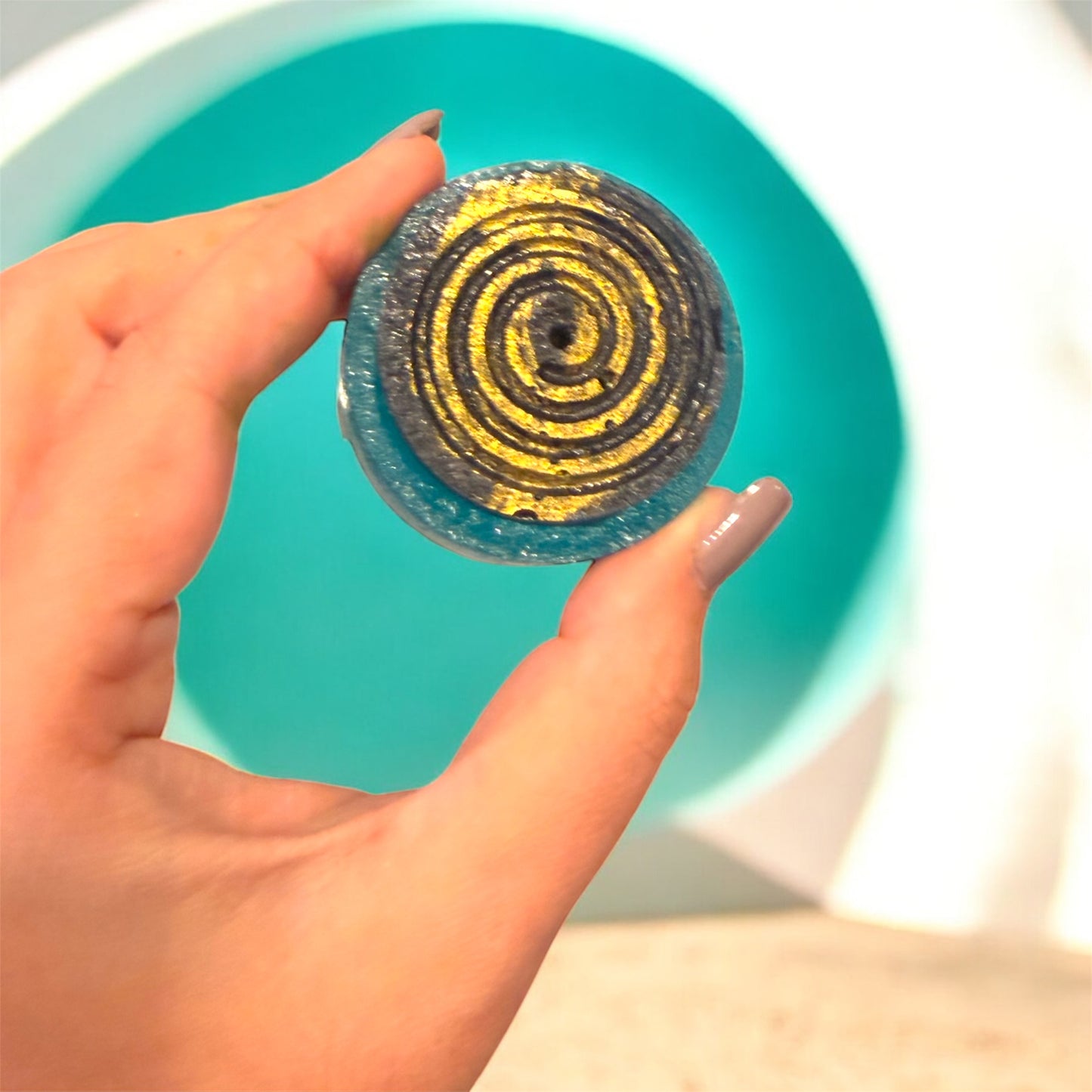 Blue Raspberry stuffed with Mango Jam Crystal Candy Gem