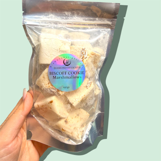 Biscoff Cookie Crunch DreamCloud Marshmallows – Stuffed with Cookie Chunks