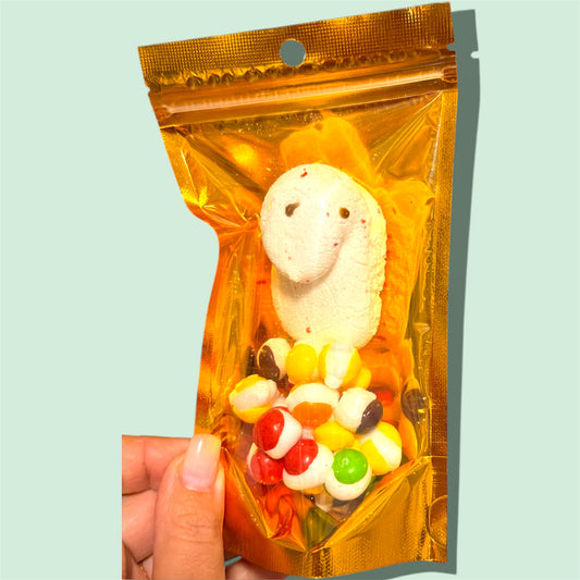 Freeze Dried Candy Cane Peeps and Rainbow Crunch