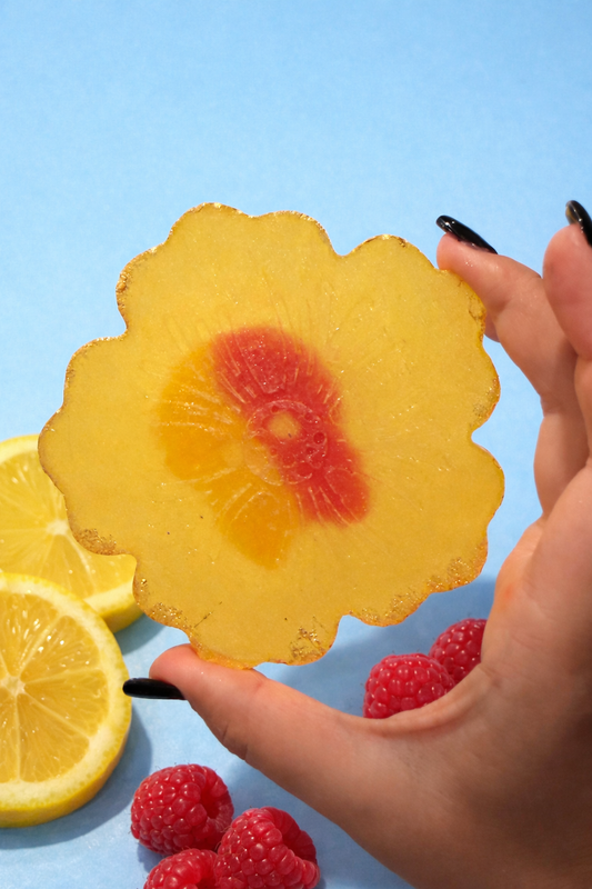 Swedish Candy Stuffed Lemon Blossom Slices