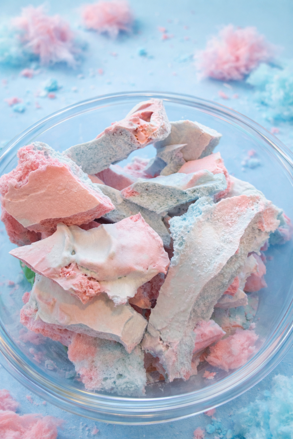 Freeze Dried Cotton Candy Ice Cream