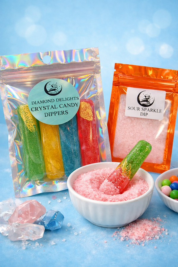 Sour Crystal Candy Dippers – Diamond Delights