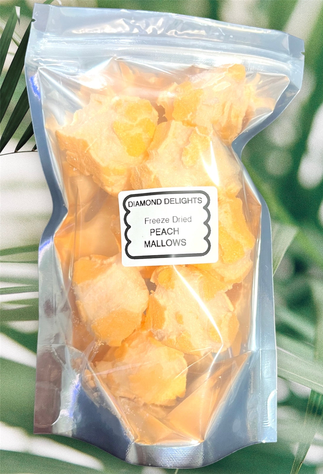 Freeze Dried Peach Mallows | Diamond Delights