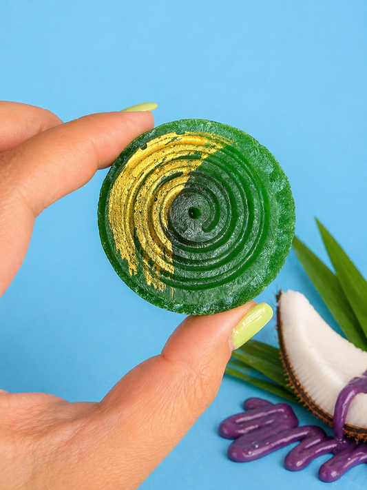 Pandan Coconut Stuffed Crystal Candy Gem – Creamy Ube Center