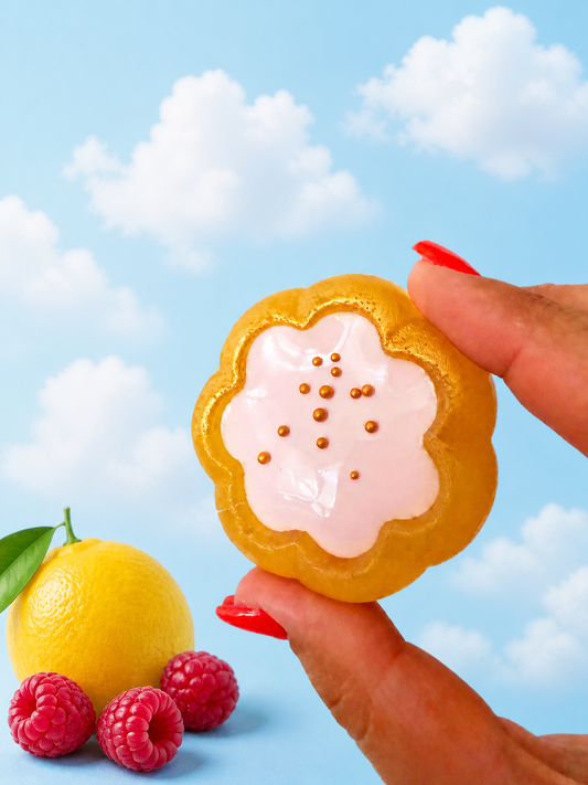 🍋 Lemon Raspberry DreamCloud Gem – A Cloud-Kissed Indulgence