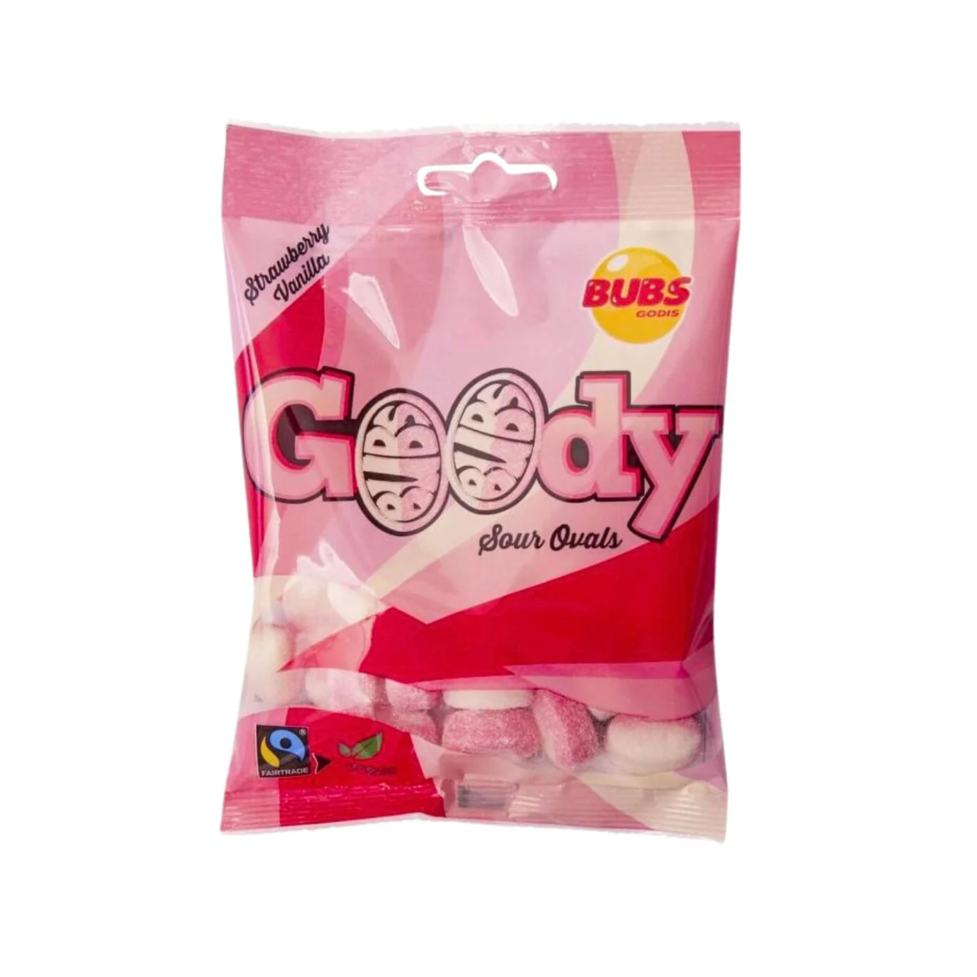 BUBS Strawberry Vanilla Mini Ovals – Swedish Candy Perfection