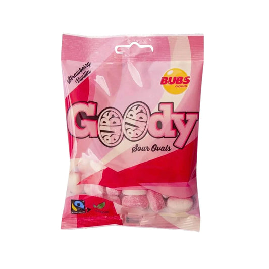 BUBS Strawberry Vanilla Mini Ovals – Swedish Candy Perfection
