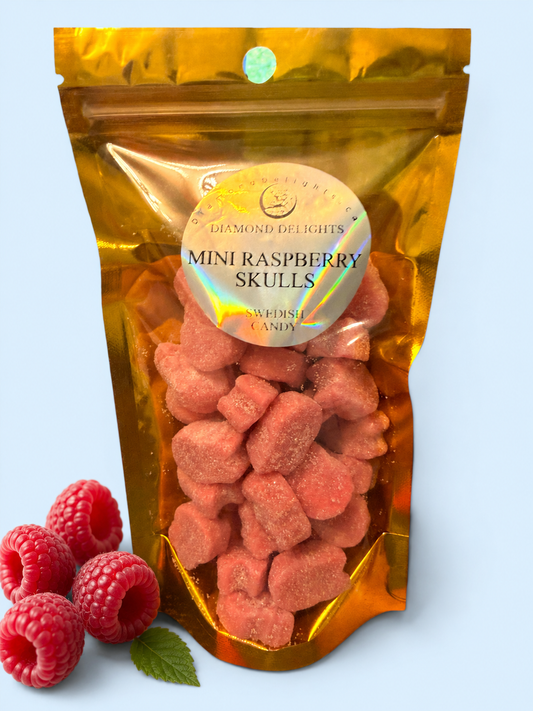 Swedish Sour Mini Raspberry Skulls
