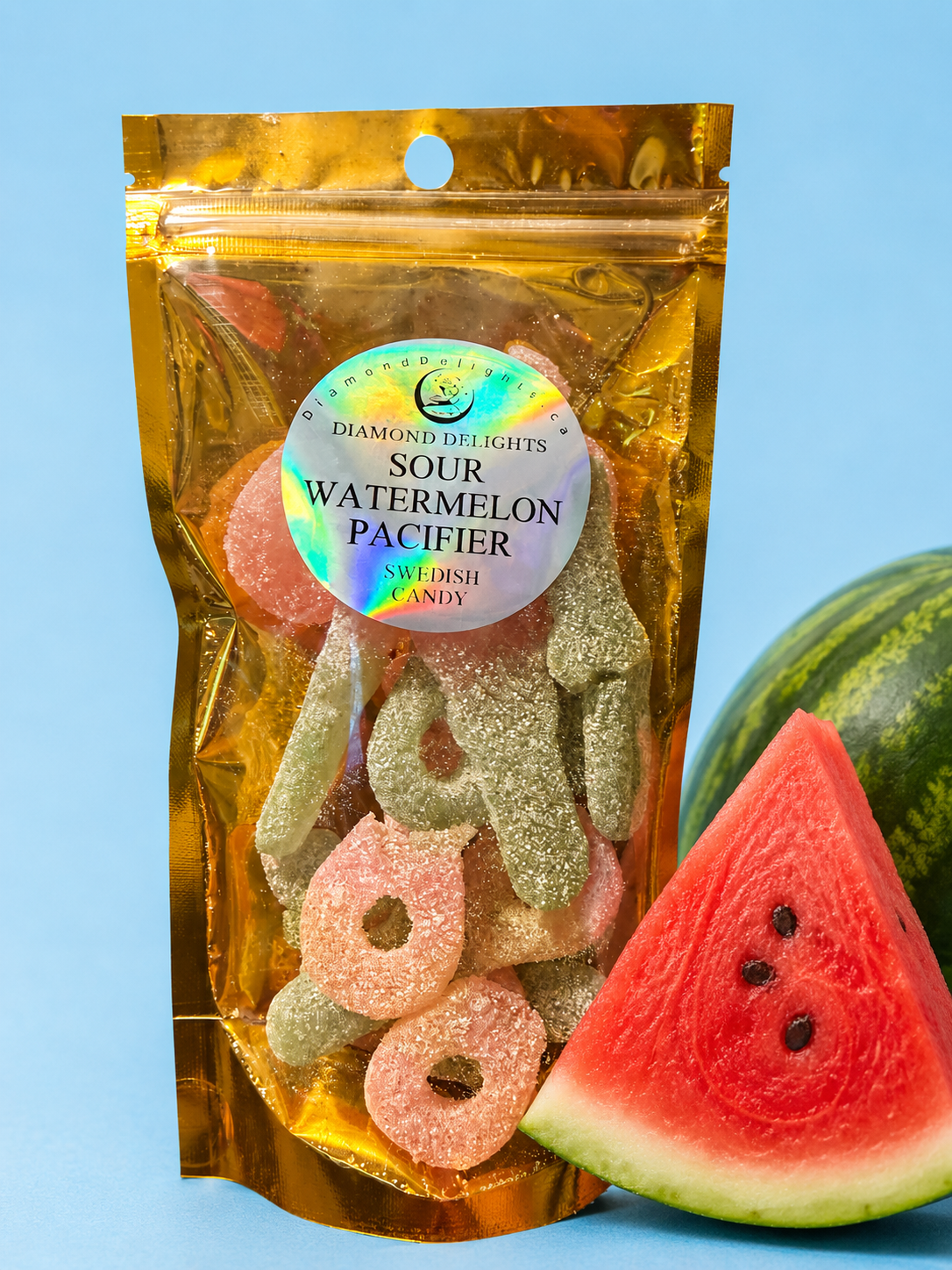 Swedish Sour Watermelon Pacifiers