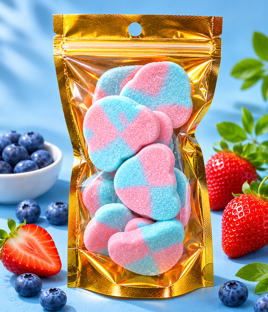 Swedish Style Foam Bears, Sour Blueberry & Strawberry