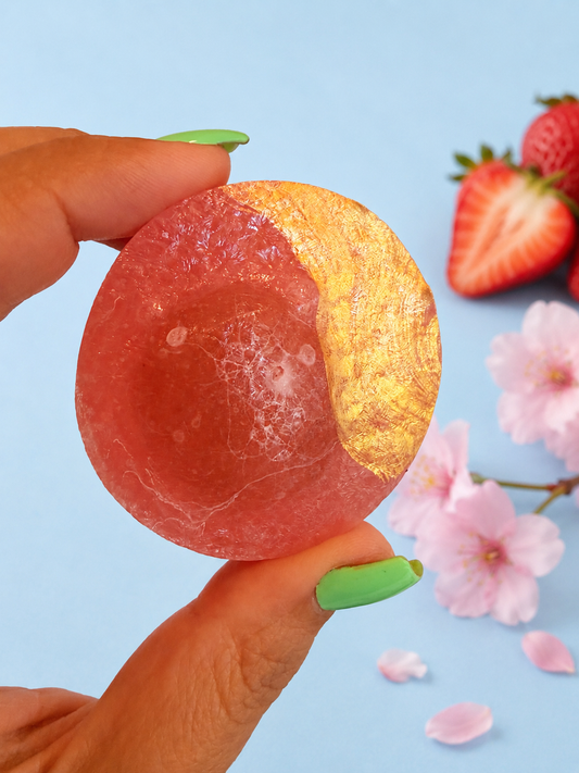 Strawberry Sakura Mochi Gem – Crystal Candy Stuffed with Sakura Mochi