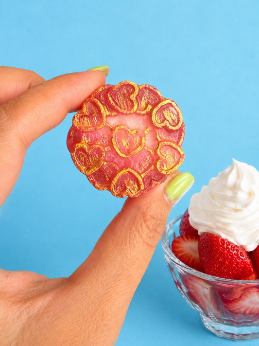 🍓 Strawberries & Cream Crystal Candy with Swedish BUBs