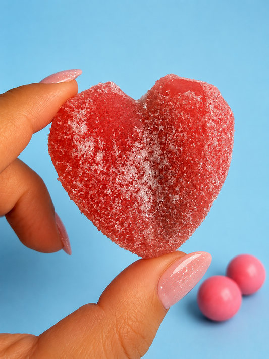 💙 Sour Bubblegum Crystal Heart / Swedish Dizzy Skull stuffed💙