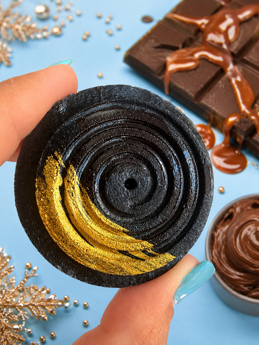 Nutella Caramel stuffed Crystal Candy