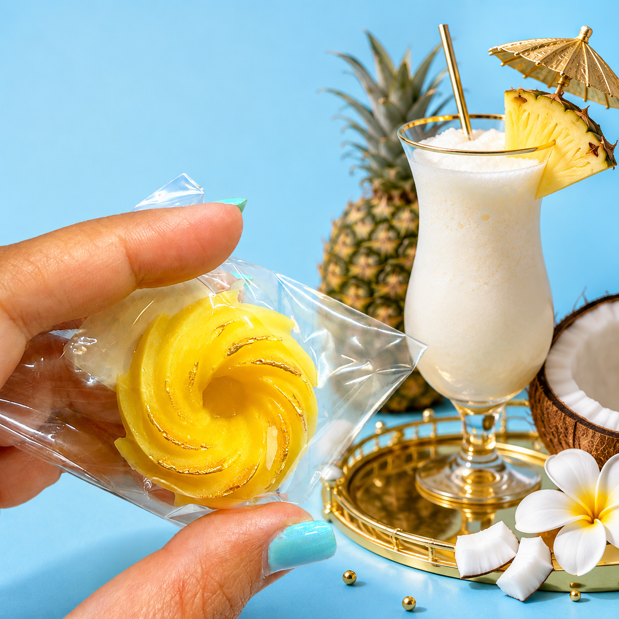 Pina Colada Crystal Candy Gem