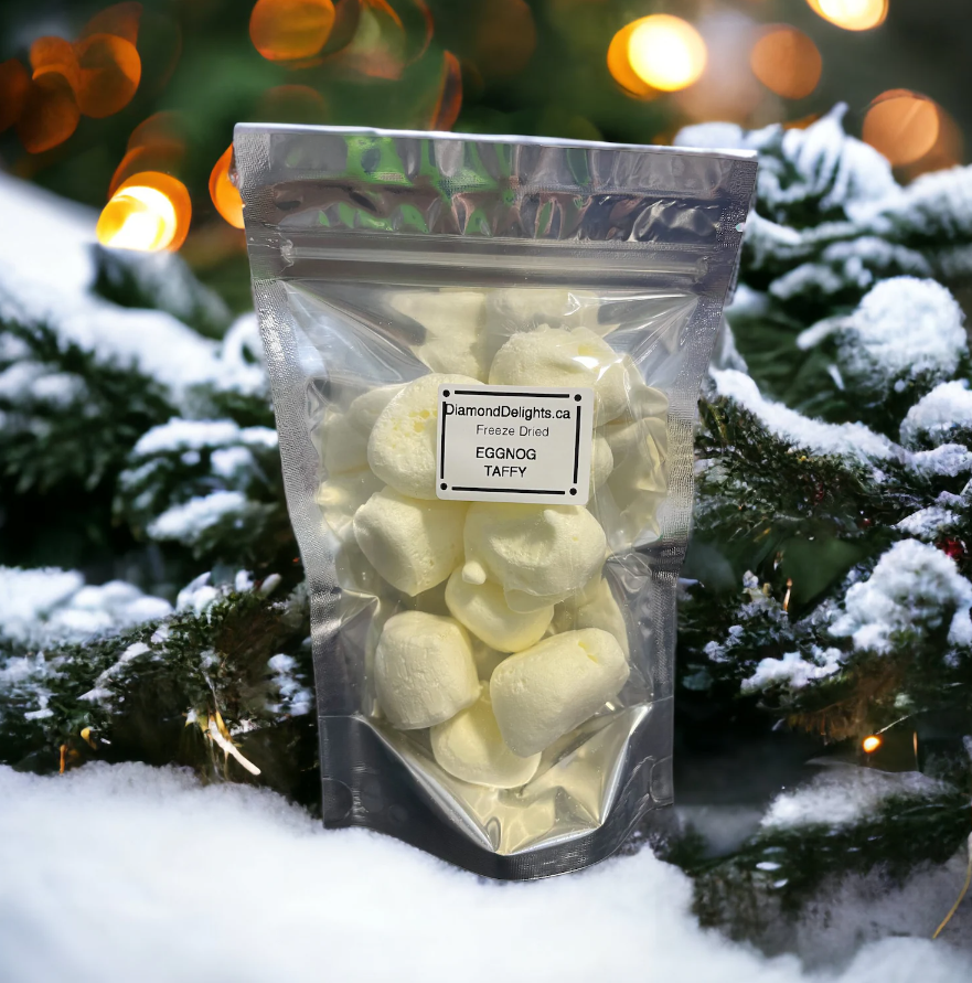 Freeze Dried Eggnog taffy bag