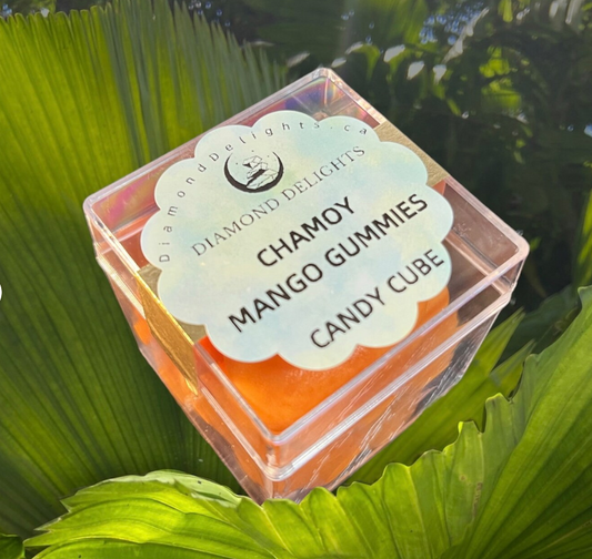 Spicy Chamoy Mango Gourmet Gummy cube | Diamond Delights