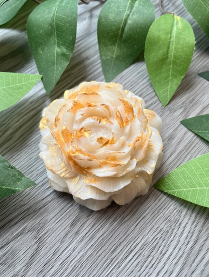 Jam Filled Peony Flower with Gold Treasure Box | Diamond Delights