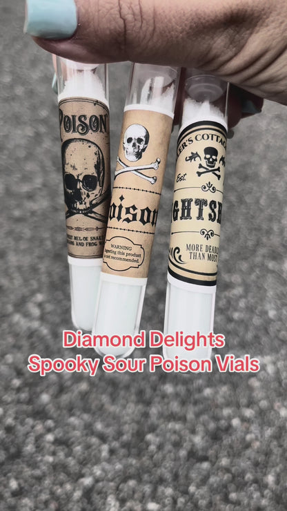 🎃 Sour Sparkle Dip – “Poison Vials” Halloween Edition 🕸️💀