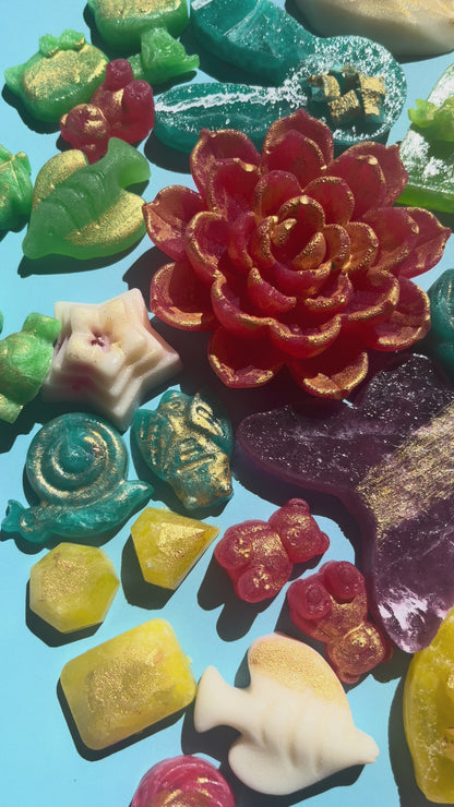 Ultimate Mystery Treasure Box – Crystal Candy Sampler or Deluxe Gift | Handmade Edible Jewels + Sour Sparkle Dip